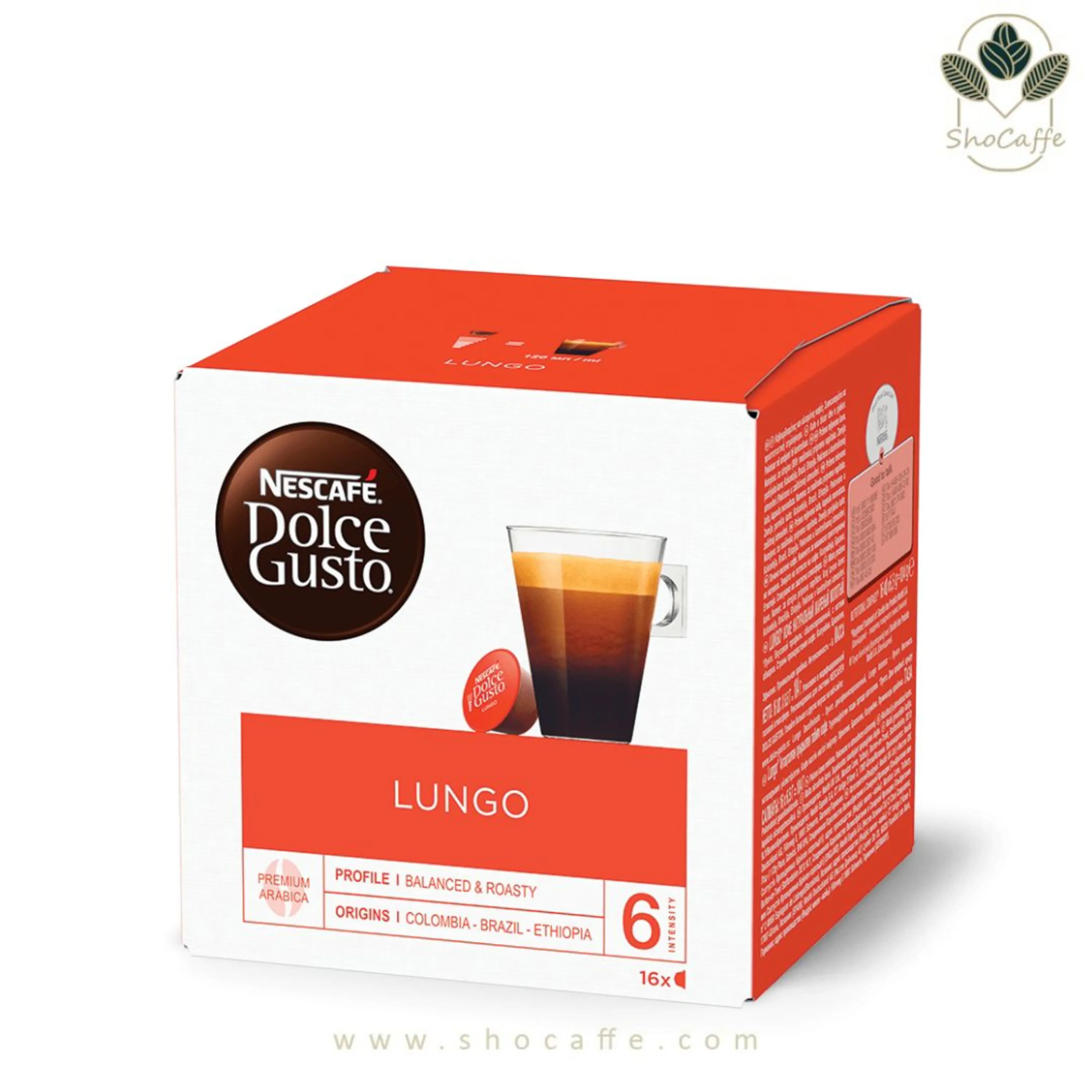 کپسول قهوه دولچه گوستو مدل لانگو Lungo